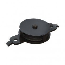 Wentex 89526 Eurotrack - Return Pulley, Black